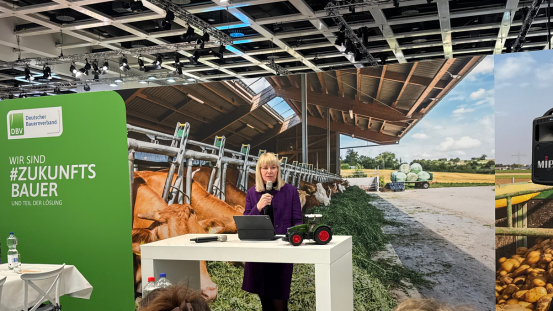 Nikola Steinbock während ihrer Keynote auf dem DBV-Medienabend am 19.1.2026
